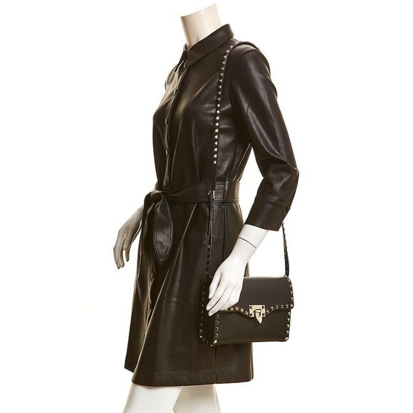 Valentino Rockstud Small Grainy Leather Crossbody - Picture 3 of 4